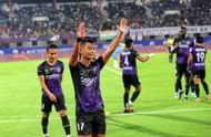 Jerry scored the opening goal of the game today (Image courtesy: ISL Media)